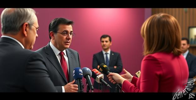 Una rueda de prensa en la sede del PP en Madrid, con Elías Bendodo hablando y una reportera de TVE, Cristina García, interrumpiendo con una actitud agresiva.