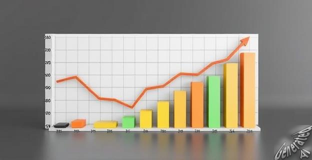 Gráfico mostrando la tendencia a la baja en la construcción de viviendas en España junto a un gráfico de barras con los precios al alza de la vivienda en el mercado inmobiliario español.
